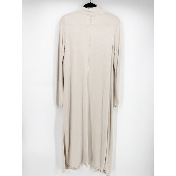 Barefoot Dreams Cozychic Ultra Lite Long Cardigan Duster M Stone - Picture 6 of 11